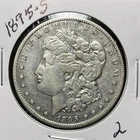 1895-S MORGAN SILVER DOLLAR , F/VF DETAILS