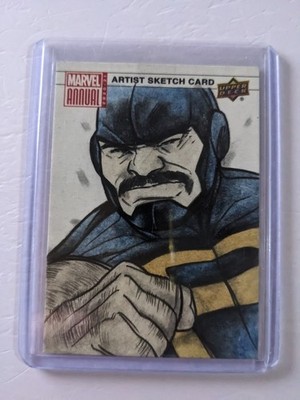 2020-21 Upper Deck Marvel Allegiance Puck 1/1 Sketch By Andre Toma