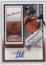 2015 Panini Contenders Draft Ticket Blue Foil Jalen Miller #17 Auto 0b0