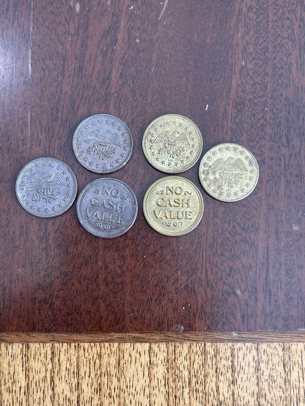 Gaming and Other Tokens Approximately 70+ Tokens Lot #1