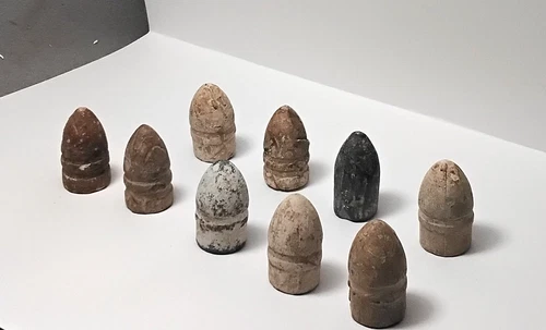 9 Civil War Relic .52  Confederate Sharps bullets dug in Central Virginia $22.00