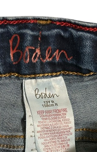 Mini Boden Girls Modern Fade Skinny Denim Jeans 13y - Picture 2 of 3