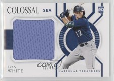 2021 Panini National Treasures Colossal Materials 71/99 Evan White #CM-EW 9su