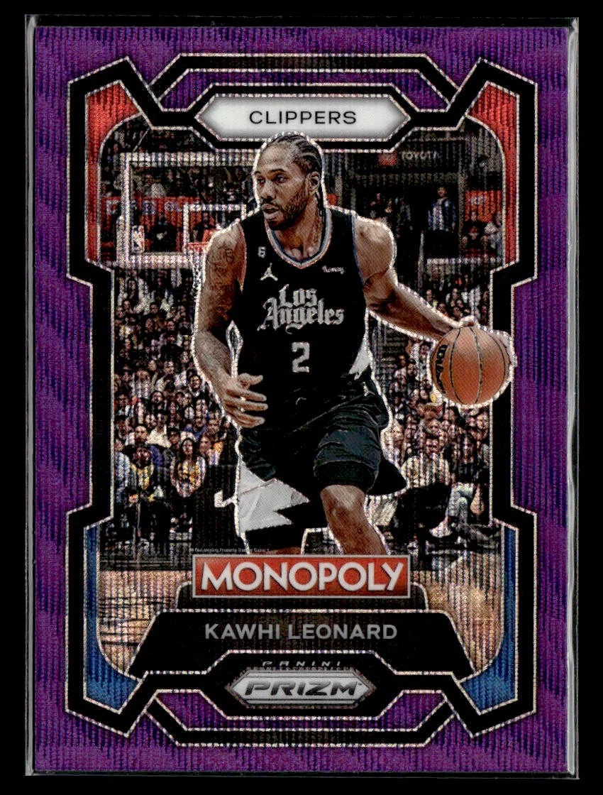 2023-24 Panini Prizm Monopoly Kawhi Leonard #37 Purple Wave Prizm