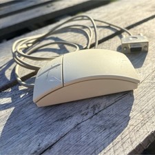 Logitech M-MD14 Beige Wired Mechanical Ball Mouse w/ Scroll Wheel 2-Button