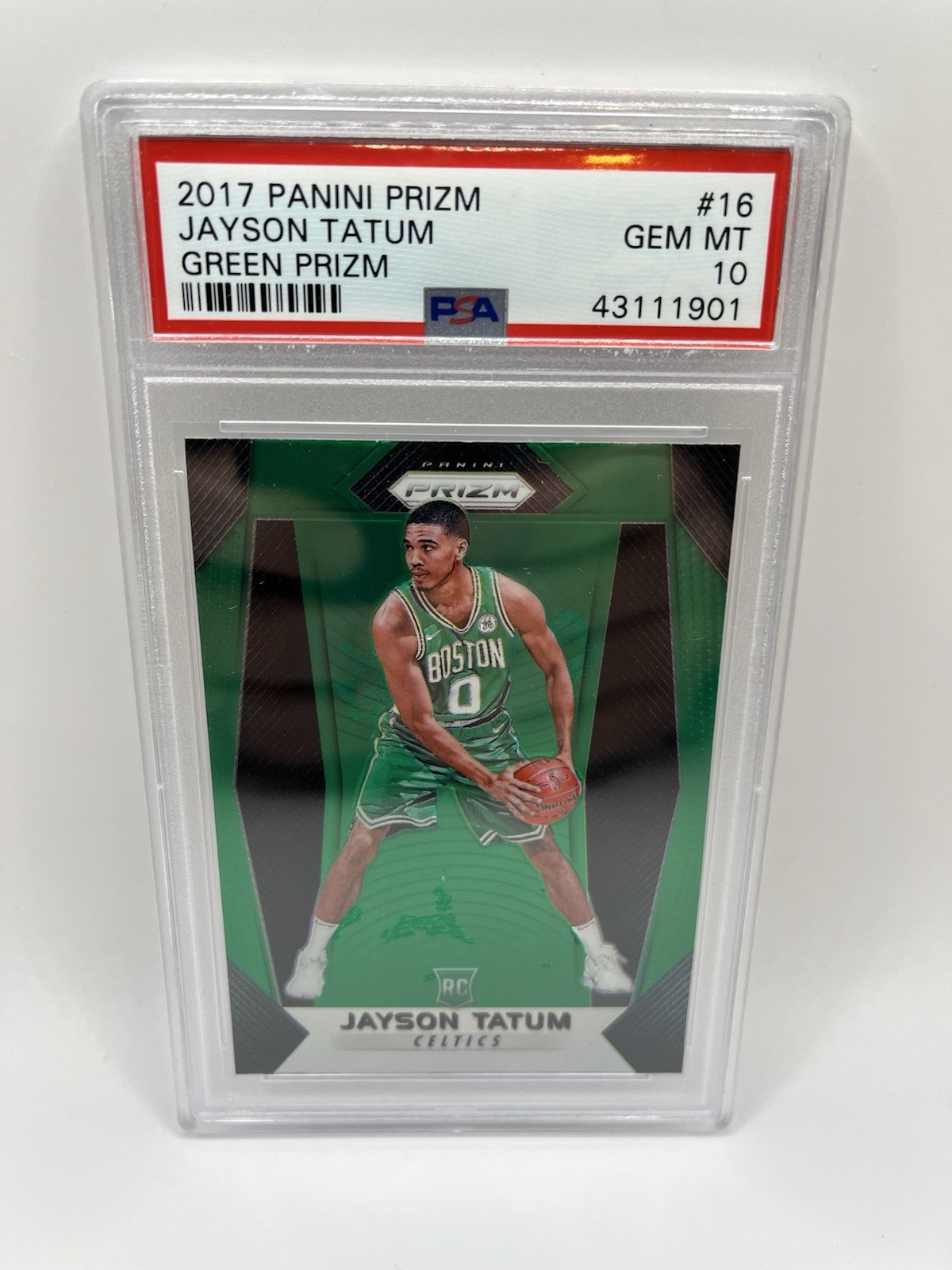 Jayson Tatum 2017 Prizm #16 Green Price Guide - Sports Card Investor
