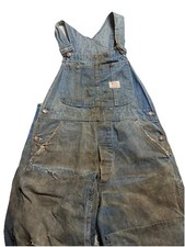 Vintage Cowden Distressed Negative Space 1950s 50s Thrashed Sanforized Overalls