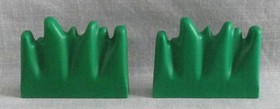 LEGO DUPLO GREEN GRASS LOT OF 2 REPLACEMENT  SHRUB HOUSE ACCESSORY PIECES