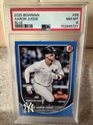 2025 Bowman Aaron Judge #99 Blue /150 PSA 8 NM-MT!