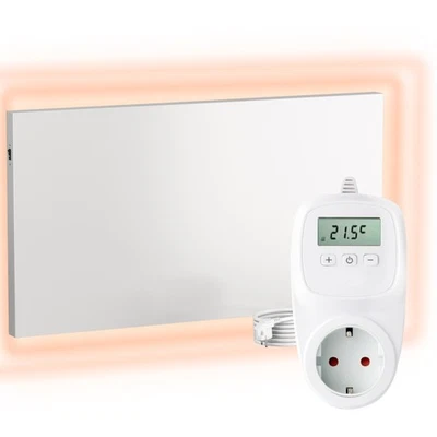 VIESTA® Chauffage mural infrarouge avec thermostat [TÉLÉCOMMANDE +CONTRÔLE WIFI] - Photo 1/4