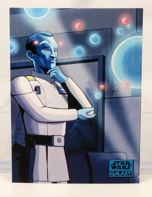 2018 Topps Star Wars Galaxy Thrawn's Private Quarters #43 Blue Parallel