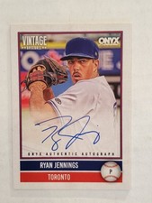 RYAN JENNINGS 2026 Onyx Vintage ON-CARD AUTO #'d 523/880 Blue Jays