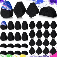 32 PCS Face Paint Sponges High Density Painting Supplies Makeup 4 Styles Black