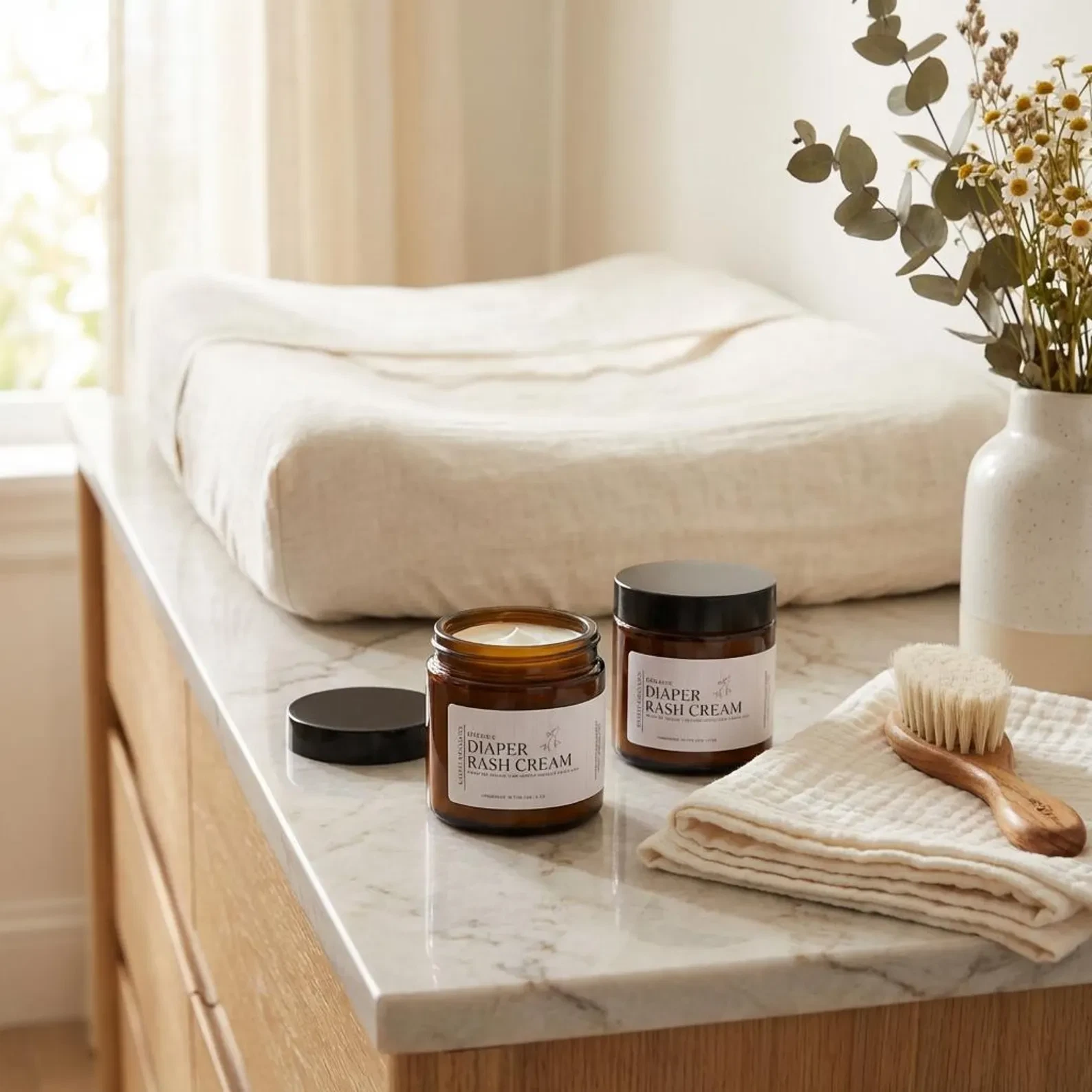 Organic Diaper Rash Cream Balm Lotion, No Fragrance, Chemicals, Pthalates
Opens in a new window or t
