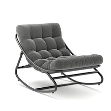 Oversized Papasan Chair with Cushion and Frame Outdoor Patio Rocking Chair