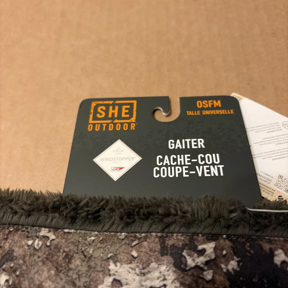 Cabela’s SHE Cuello Polaina Strata Camuflaje Windstopper Talla 1 Se Adapta a la mayoría Con Etiquetas Foto 4 de 4