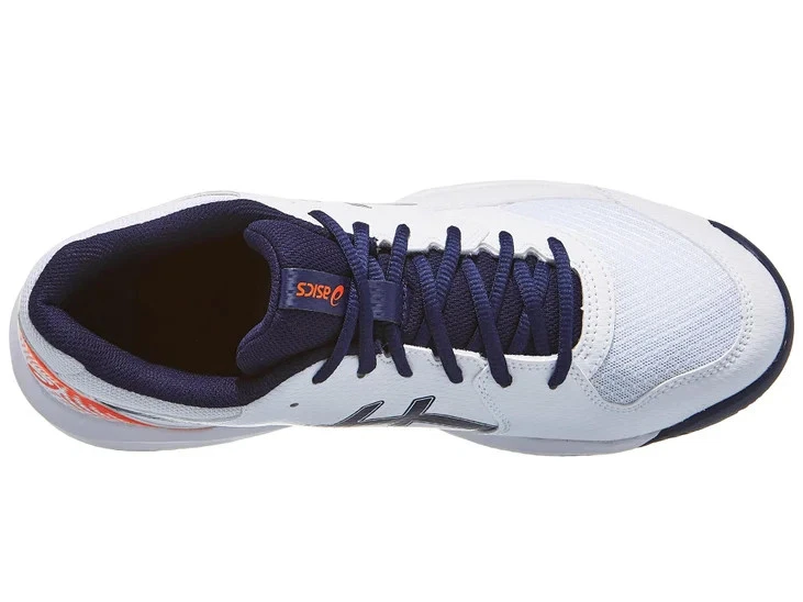 Sneakers ASICS GEL-DEDICATE 8 scarpa da tennis uomo in tessuto e pelle bianco - Immagine 3 di 4