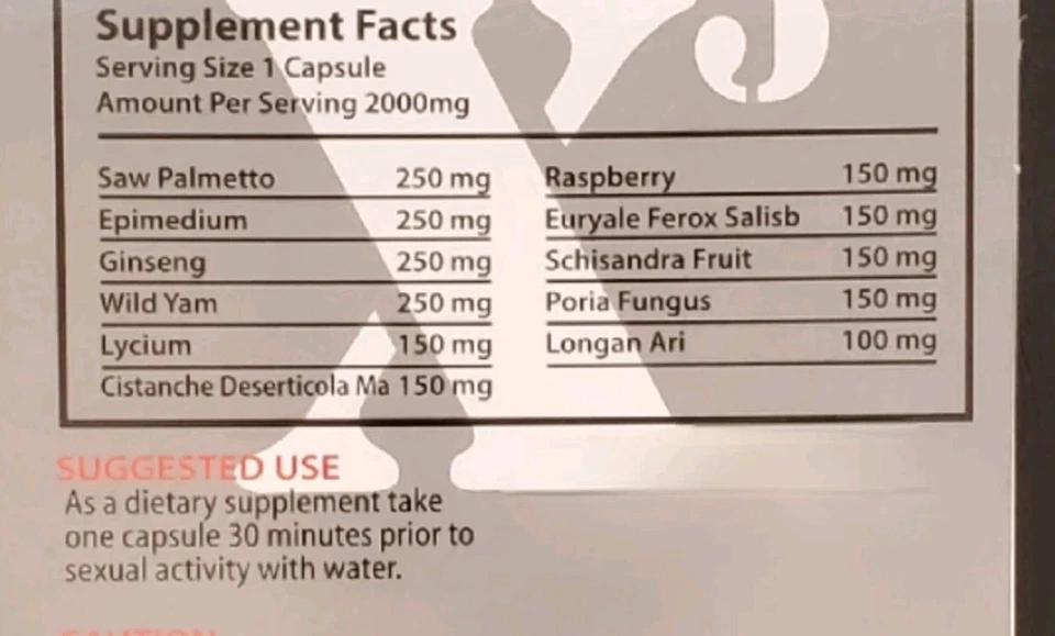 (6 pills +$20 BONUS Performer Man!) X Gold Male supplement natural enhancement - Image 3 of 4