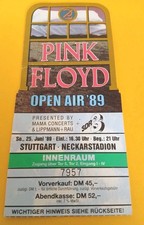 ® Biglietto Biglietto Pink Floyd Stoccarda 1989