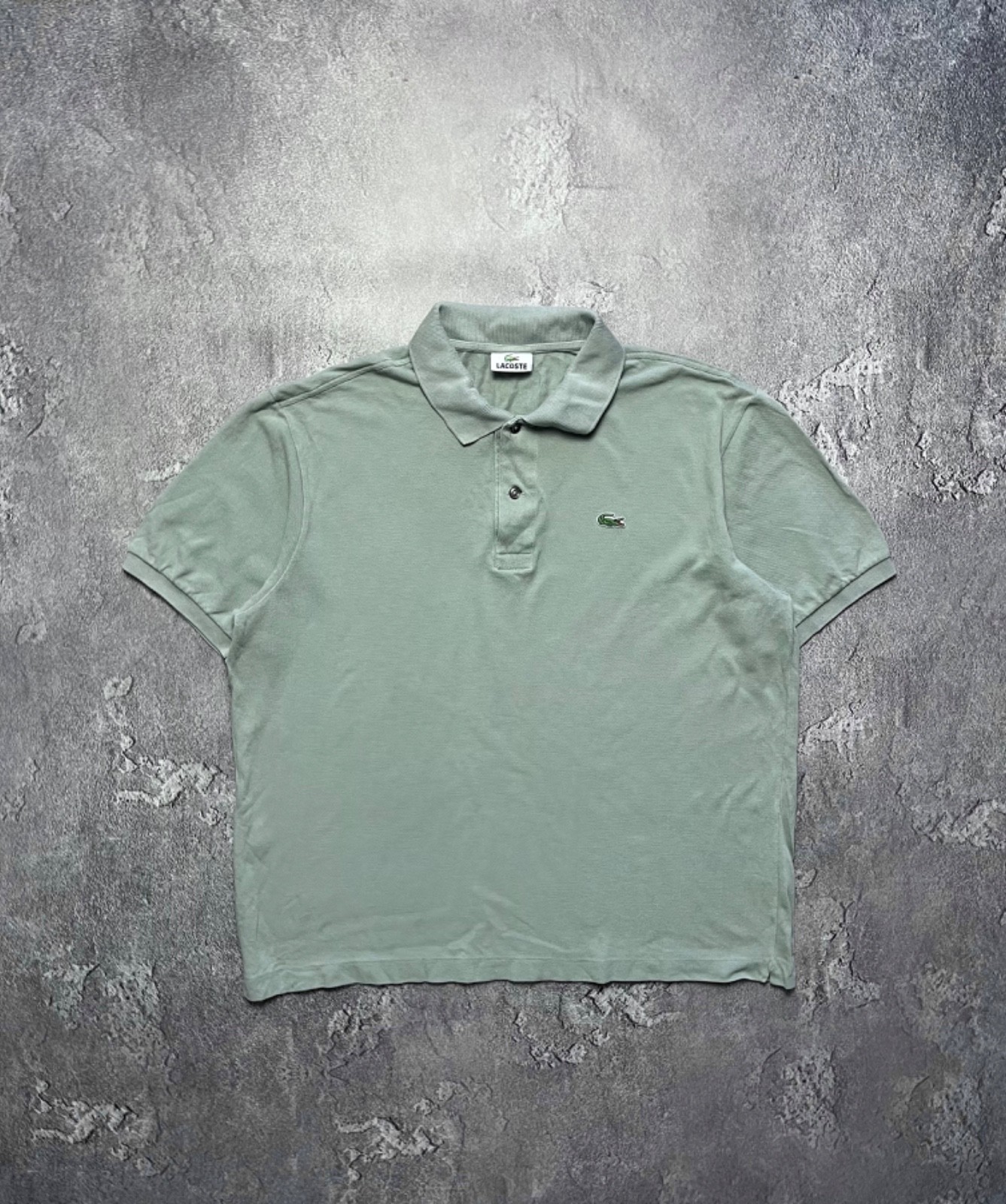 Vintage Polos Lacoste Big Logo Green Mens Size XL