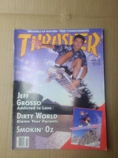 Thrasher Skateboard Magazine February 1990 - Jeff Grosso - Thrash-A-Thon -