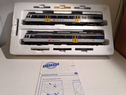 Liliput 14453 , Triebwagen Pendelzug der SBB , alle Anbauteile  , OVP , Spur H0 | Zustand: Gebraucht