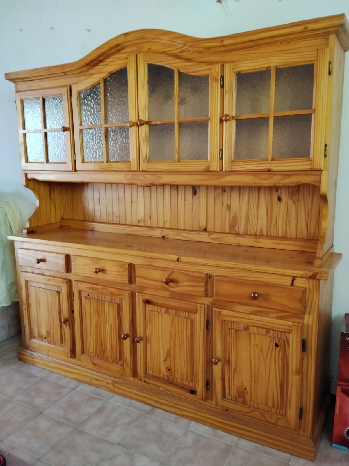 credenza tirolese con panca abbinata
