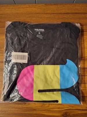 7-11 Slurpee T-shirt. Size 2X Black