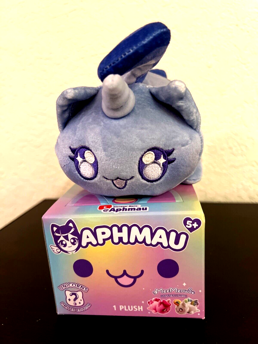 2024 Aphmau MeeMeows BLUE PRISM UNICORN CAT 6” Limited Edition