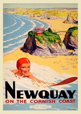 Newquay an der kornischen Küste - (Größe A...