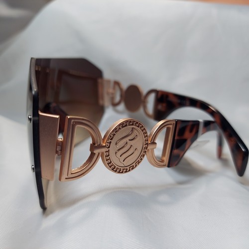NWT Rocawear Shield Tortoise & Matte Gold Sunglasses R3446 GLDTS - Picture 5 of 8