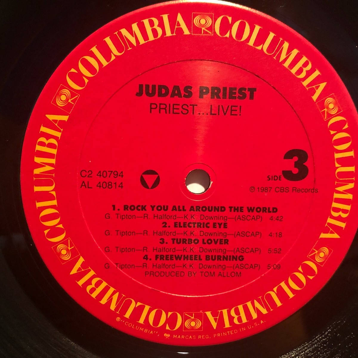 Judas Priest priestlive! 2 LP Album 1987 Columbia C2