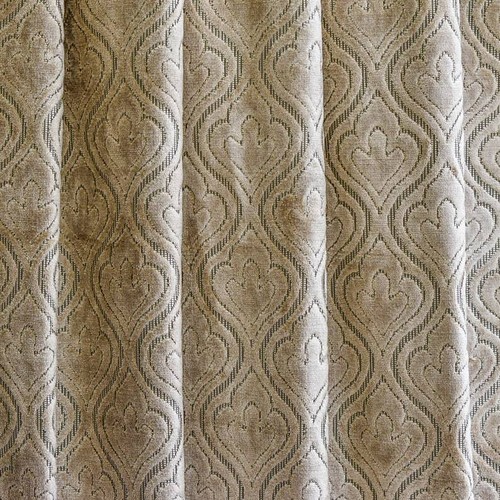 Pearl Beige Damask Jacquard Velvet Fabric By The Yard, 54 inch width Upholstery - Picture 4 of 8