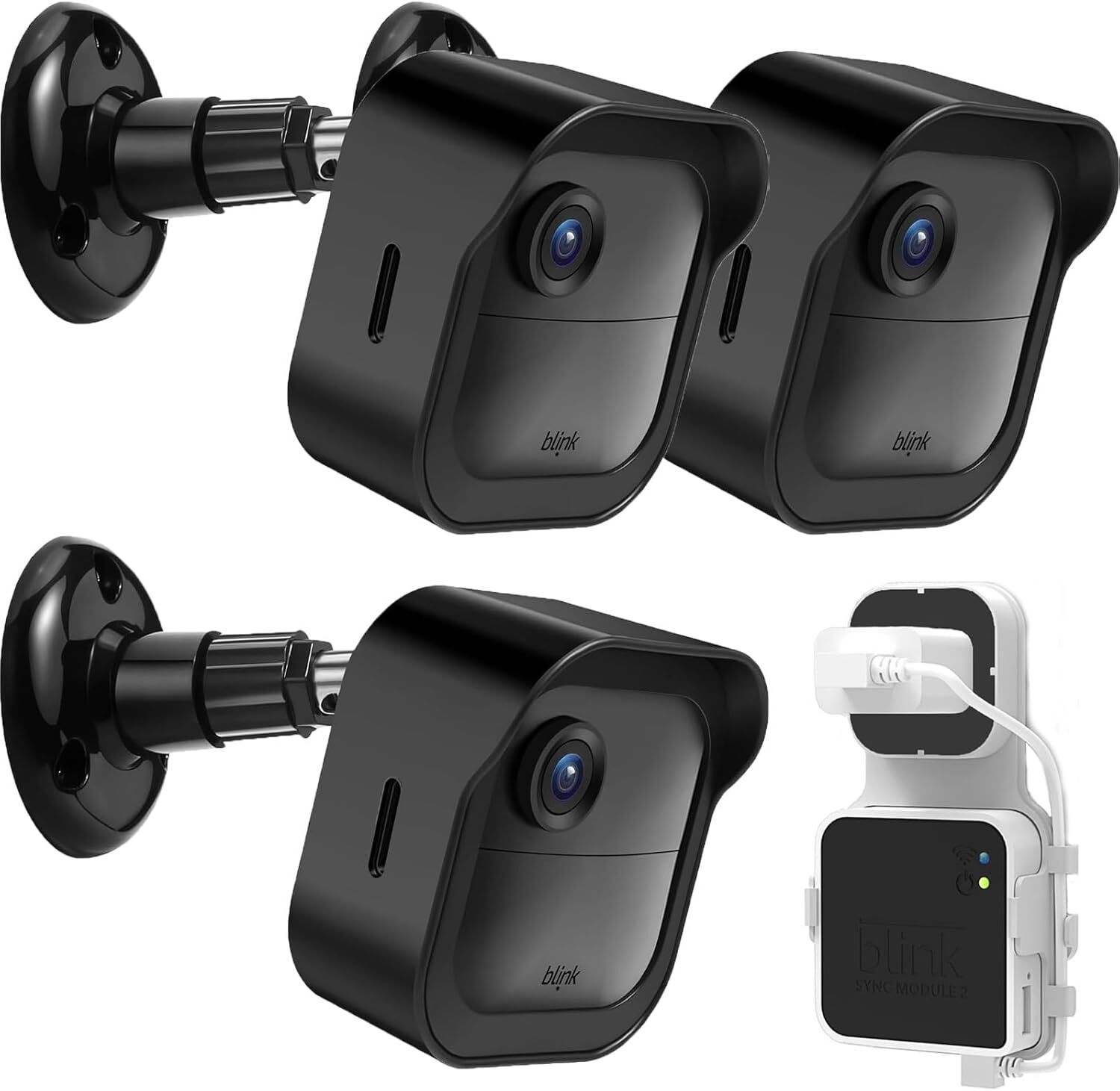 3 Pack, Blink Outdoor Camera Mounts 4 (4th Gen) Mount with Blink Sync Module 2