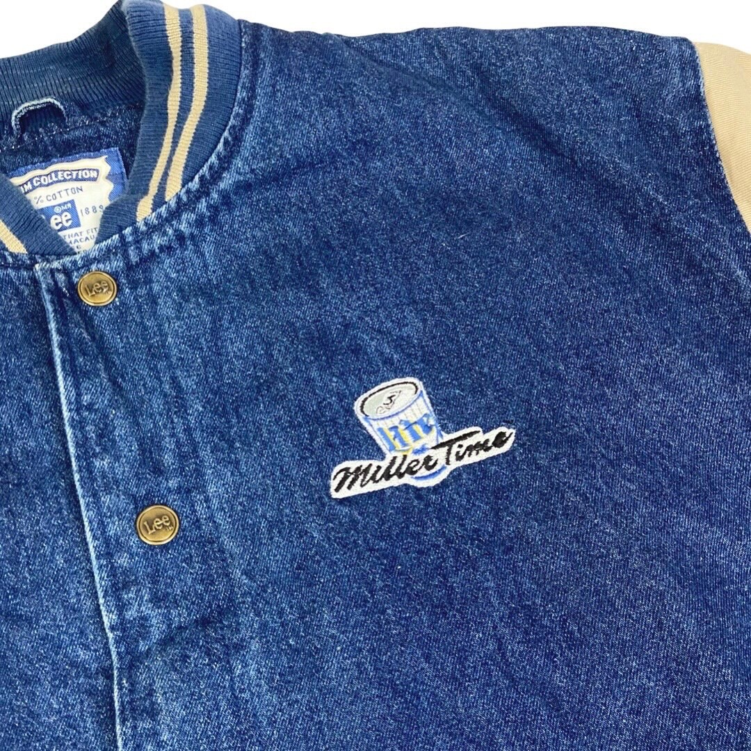 Vintage 90s Green Bay Packers Lee Denim Embroidered Varsity Vintage 90s Green Bay Packers Lee Denim Embroidered Varsity