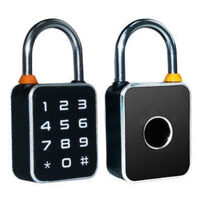 High Security Intelligent Password Fingerprints Padlock With Touchscreens Keypad