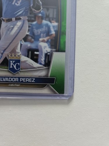 2023 Bowman Baseball SALVADOR PEREZ Green Parallel #179/399 Kansas City Royals - Picture 5 of 6