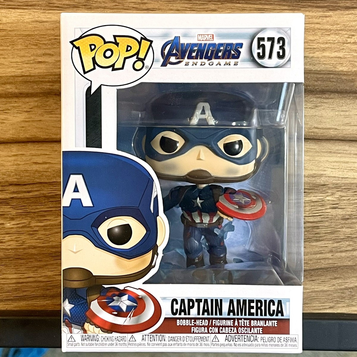 POP マーベル Captain America Funko Pop! #573 Marvel Avengers Endgame Bobble