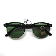 Unbranded Mens Black Semi Rimless Classic Sunglasses
