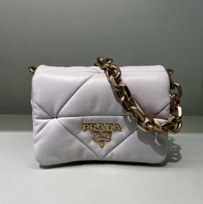 Prada System nappa patchwork shoulder 1BD292 BAG - BNWT