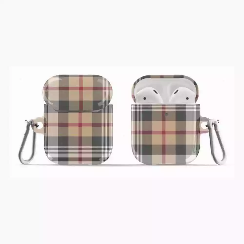 Designer Plaid Airpods Case Original Airpod Pro Tartan Print Cover