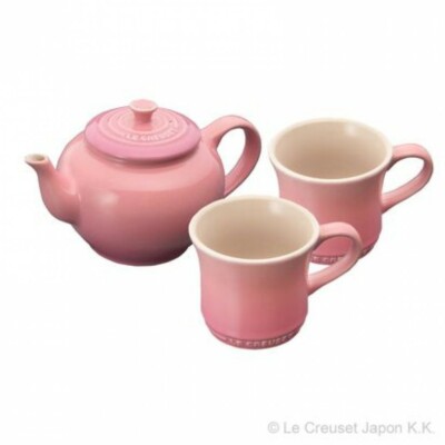 Le Creuset Teapot & Mug (SS) (2 Pieces) Set Rose Quartz | eBay