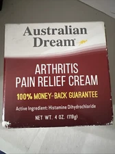Australian Dream Arthritis Pain Relief Cream, 4 oz  exp. 5/2027