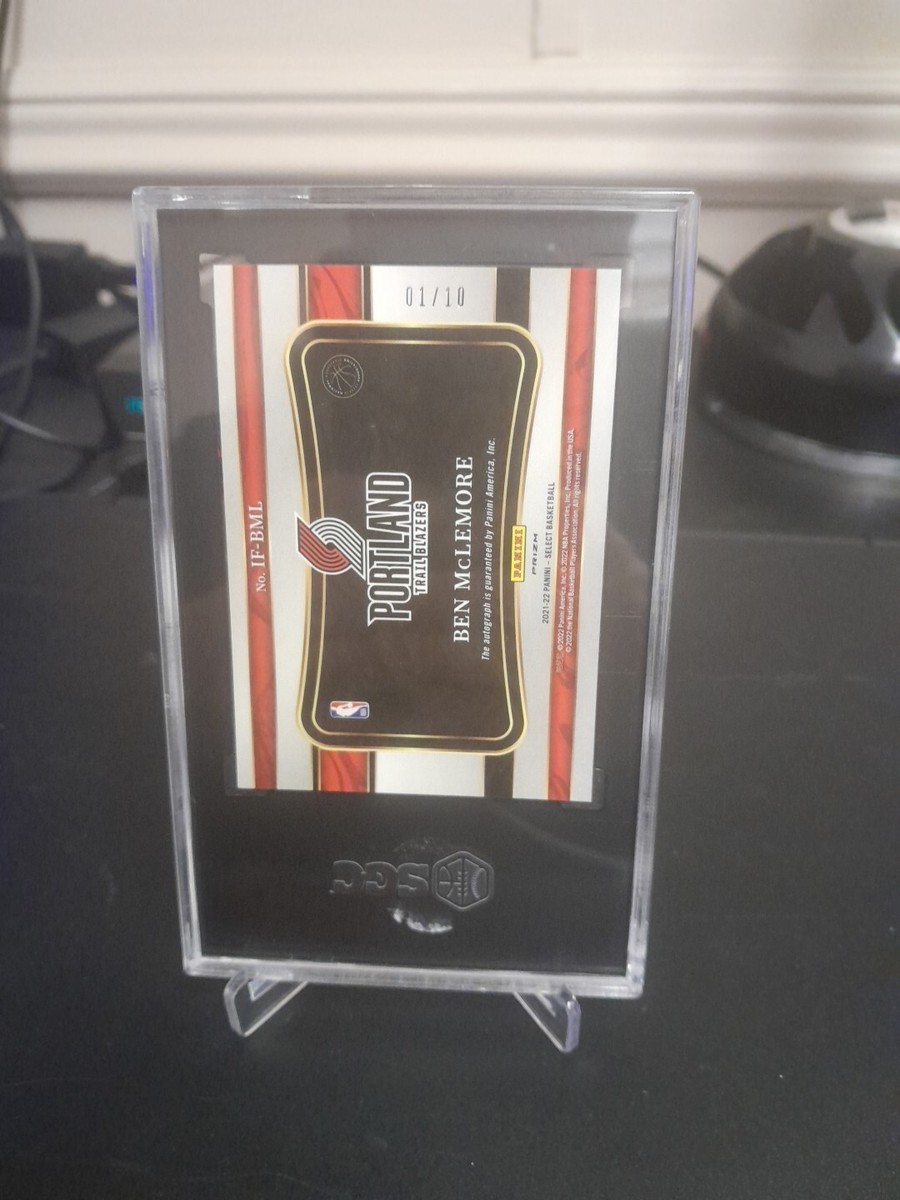 Ben McLemore 2021 Panini Select Gold Prizm Autograph#D 1/10 SGC 9 