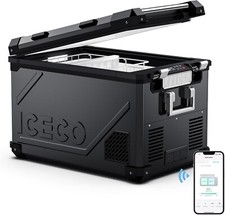 ICECO APL55 Dual Zone Portable Refrigerator Freezer Bluetooth Controlled for Car