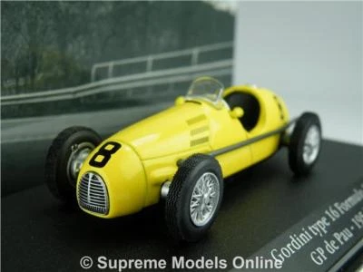 GORDINI TYPE 16 CAR MODEL 1:43 1954 IXO ATLAS LA SAGA FORMULA 1 GP DE PAU F1 T3