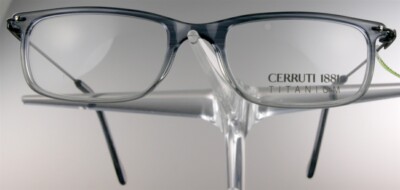 CERUTTI 1881 6209 Titan Kunststoff Brille Brillengestell Grau/Schwarz Titan NEU