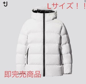 Uniqlo J Light Down Volume Parka L Size White W Tracking F S Ebay