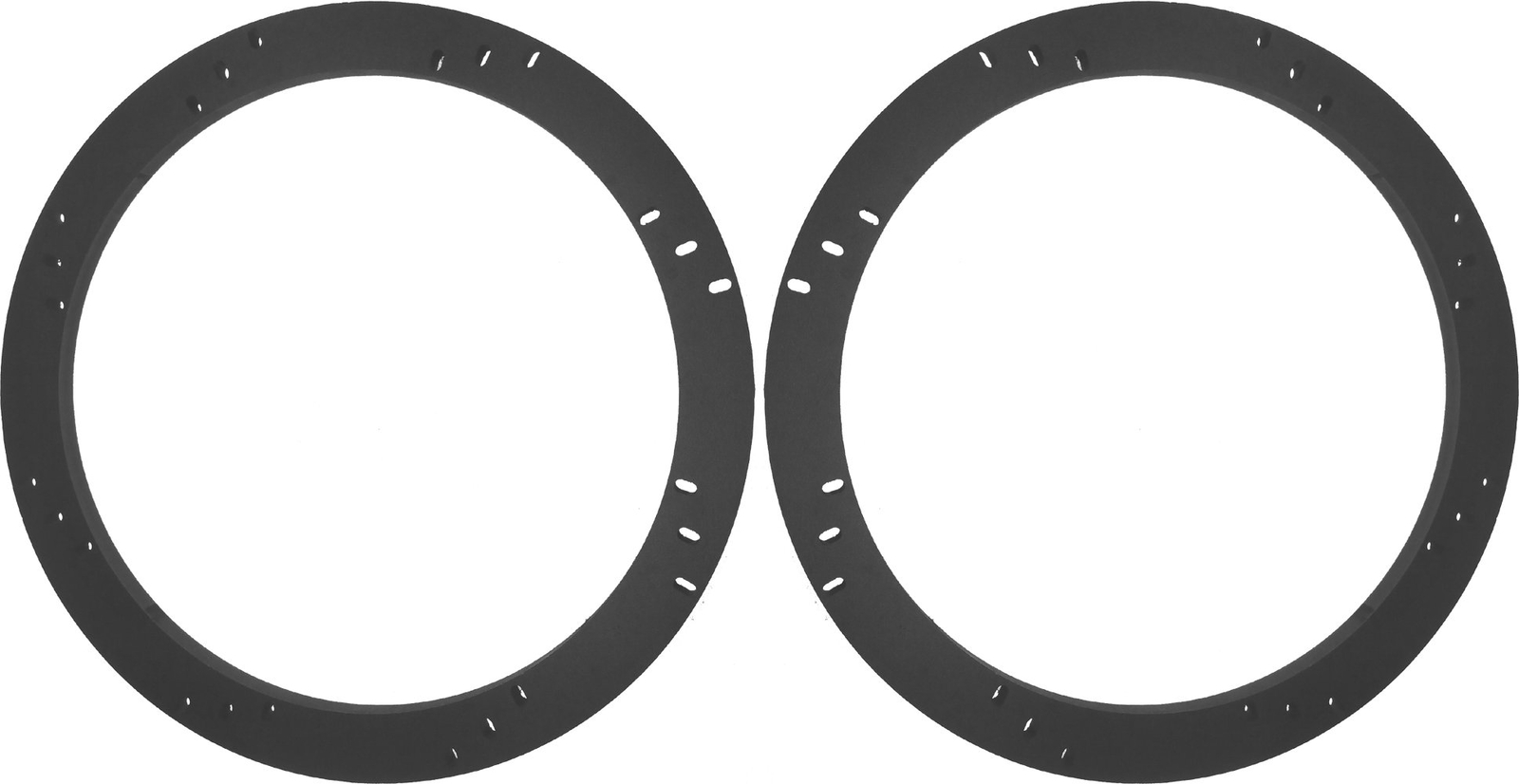 8" Subwoofer Speaker Spacers Depth Extender Extending Rings - 1/2" thick - ID...