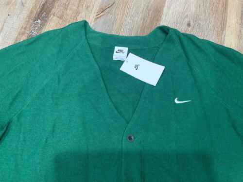 Nike SB Skate Cardigan Gorge Maglione Verde DQ6306-341 Uomo Taglia M - Foto 2 di 8